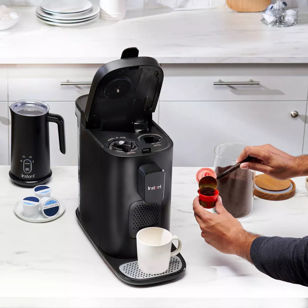 Instant Pot Dual Pod Plus 3-in-1 Coffee Maker Refurbished with Espresso Machine, Pod Coffee Maker and Ground Cof